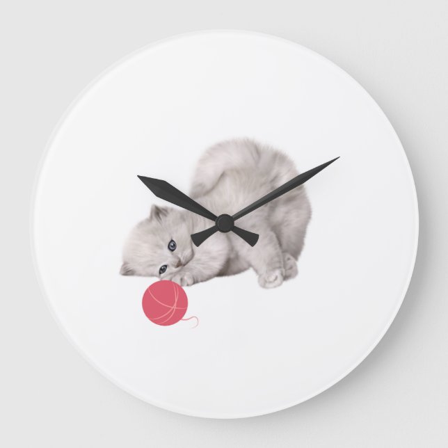 Horloge mignonne du mur de Kitten (Recto)