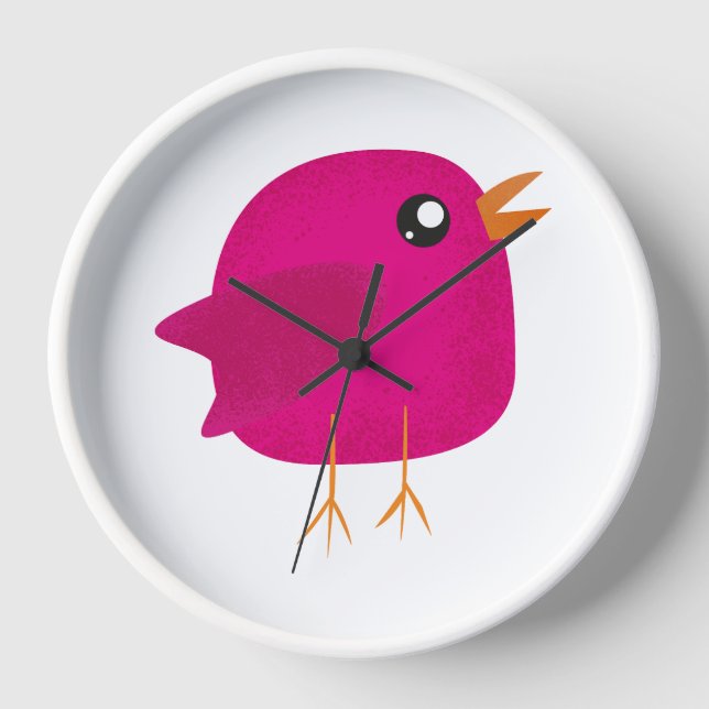 Horloge Mignons oiseaux pour les enfants  (Recto)
