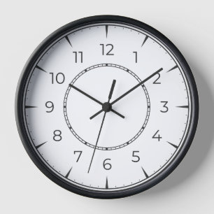 Horloge minimaliste en noir et blanc ⏳ moderne