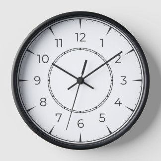 Horloge minimaliste en noir et blanc ⏳ moderne