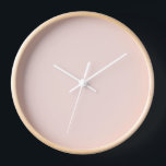 Horloge Minuscule rose vif uni élégant chic<br><div class="desc">Minuscule rose vif sobre élégant moderne chic horloge murale. Vous pouvez modifier et customiser la couleur de l’horloge. Disponible sous différentes formes (rondes ou carrés) tailles et matériaux</div>