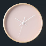 Horloge Minuscule rose vif uni élégant chic<br><div class="desc">Minuscule rose vif sobre élégant moderne chic horloge murale. Vous pouvez modifier et customiser la couleur de l’horloge. Disponible sous différentes formes (rondes ou carrés) tailles et matériaux</div>