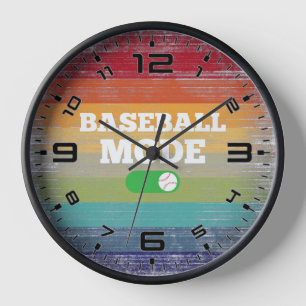 Horloge Mode Baseball Retro Sunset