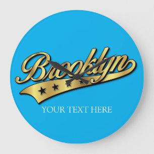 Horloge Modèle Brooklyn Gold Swoosh Design