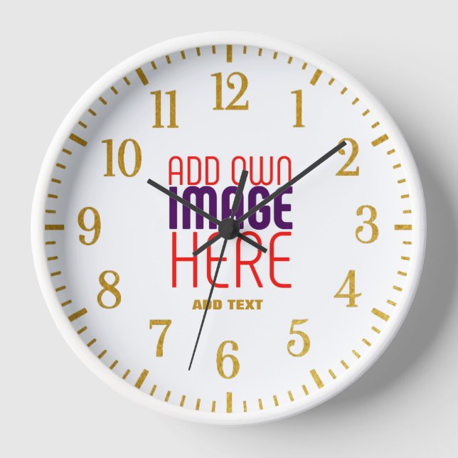 HORLOGE MODELE DE TEXTE D'IMAGE BLANC SIMPLE ÉDITABLE MODE (Recto)