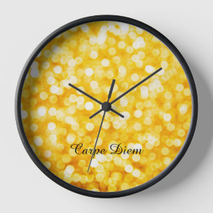 Horloge Modern Gold Bokeh