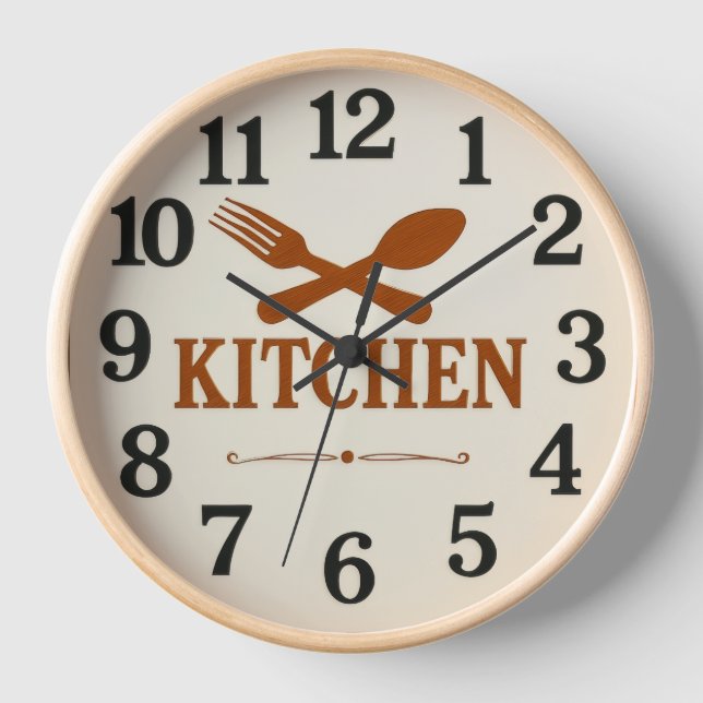 Horloge  Modern Minimalist Kitchen Wall Clock –  (Recto)