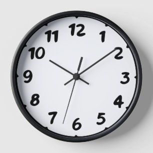 Horloge 🕰️ moderne Gras manuscrit numérique cadenas