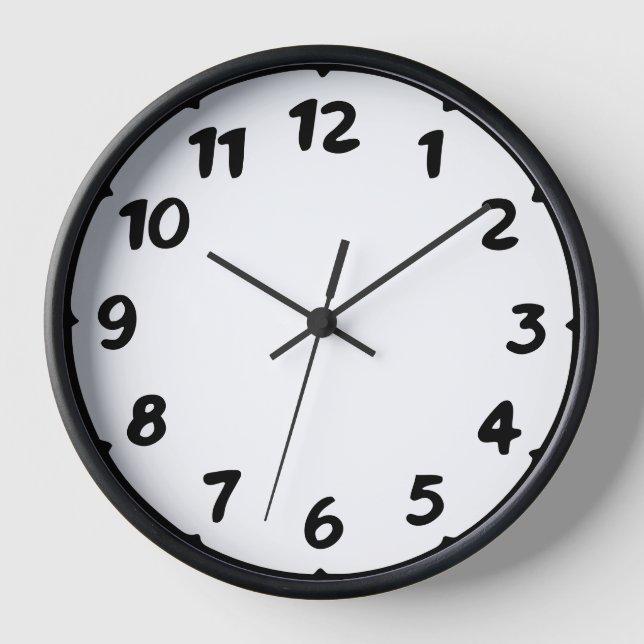 Horloge 🕰️ moderne Gras manuscrit numérique cadenas (Recto)