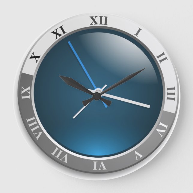 horloge moderne, horloge murale, horloge industrie (Recto)