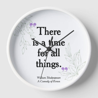 Horloge Moderne Simple Élégant Clock Typographie