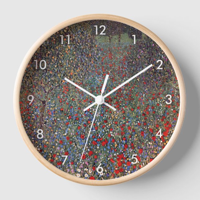 Horloge Mohnfeld, Gustav Klimt (Recto)