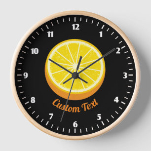 Horloge Moitié orange
