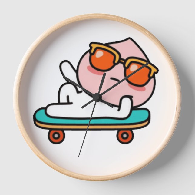 Horloge Moment cool de skateboard (Recto)
