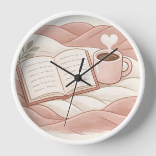 Horloge Moment de lecture cosy - Design pour les amoureux