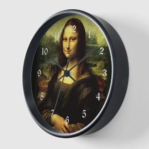 Horloge Mona Lisa, célèbre peinture,