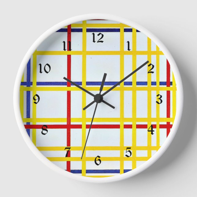 Horloge Mondrian - New York City I, (Recto)