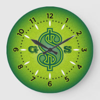 Horloge monétaire - Vert