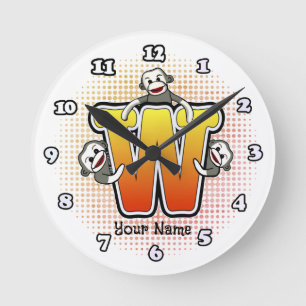 Horloge Monogram W Sock Monkey