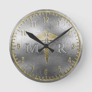 Horloge Monogramme Docteur en Argent