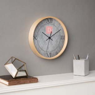 Horloge monographique Vintage de corail