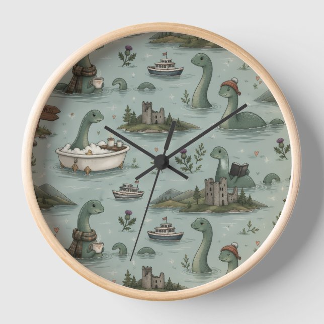Horloge Monstre du Loch Ness  (Recto)