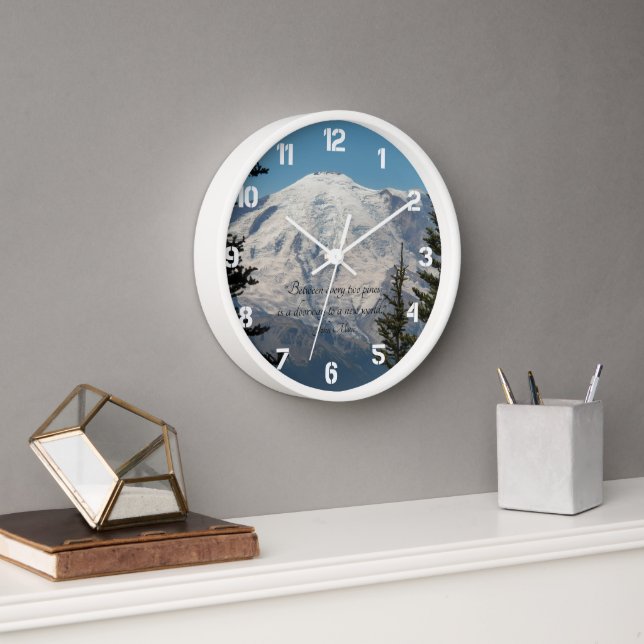 Horloge Mont Rainier Scenery et John Muir Cote (Bureau)