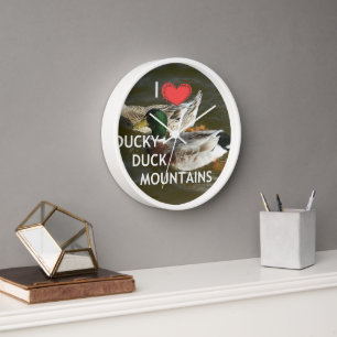Horloge Montagnes de canards.
