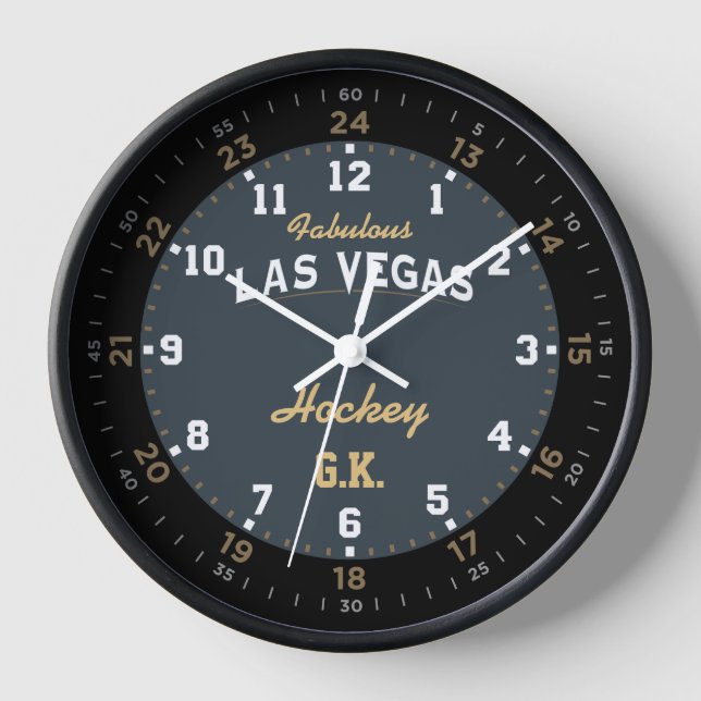 Horloge Montre Bracelet or de hockey Las Vegas (Recto)