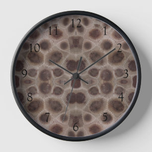 Horloge Motif de pierre Petosky grands lacs du Michigan