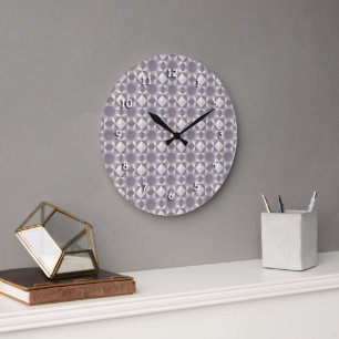 Horloge - Motif de surface composée violette