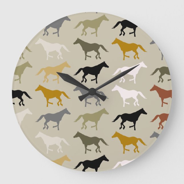 Horloge Motif des chevaux (Recto)