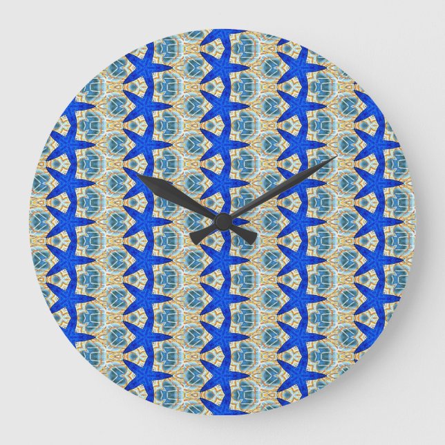 horloge motif étoile bleue (Recto)