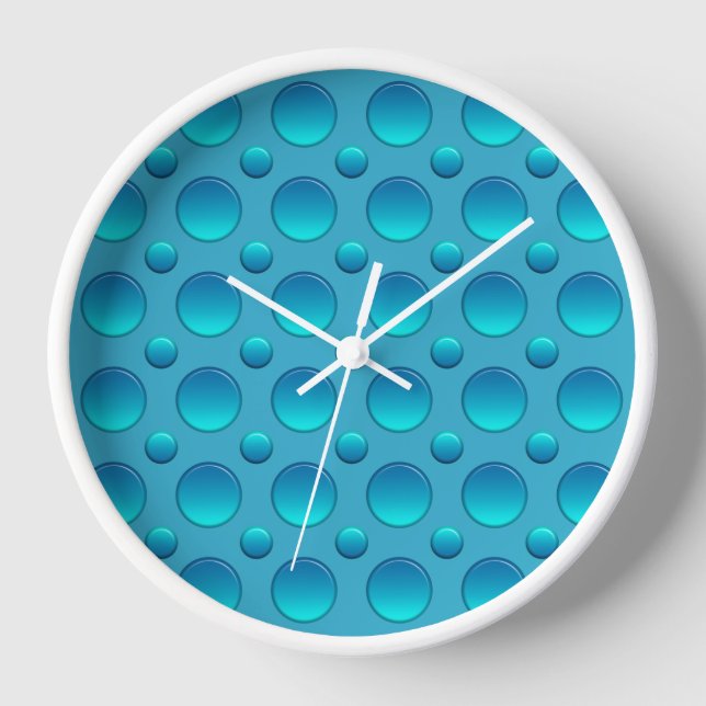 Horloge motif pois bleu (Recto)