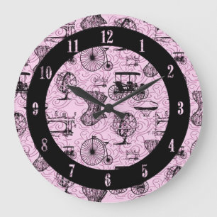 Horloge Motif rose Steampunk