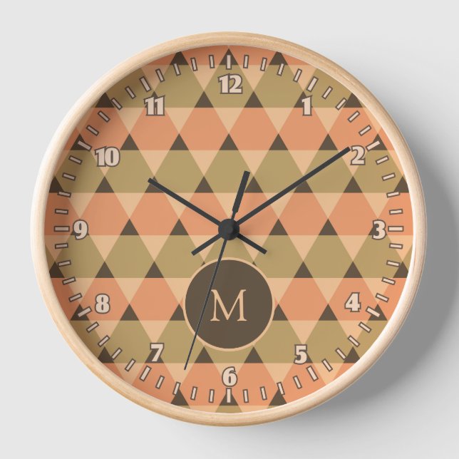 Horloge Motif Triangles (Recto)