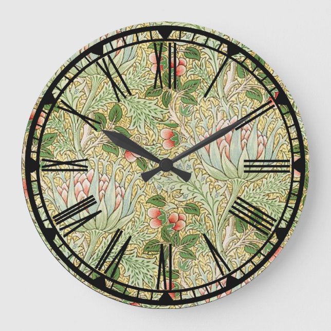 Horloge Motif William Morris (Recto)