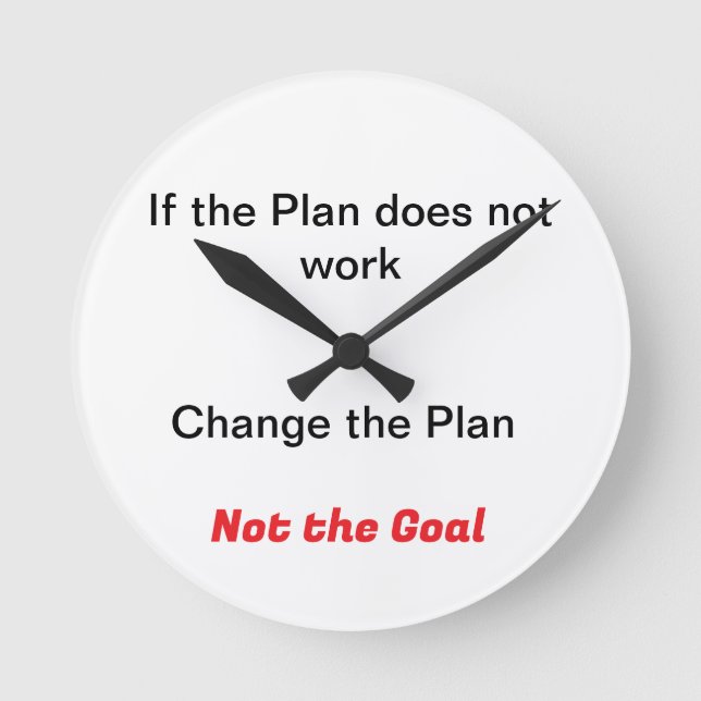 Horloge motivationnelle pour un bureau (Recto)