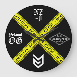 Horloge Mur Acrylique Attention
