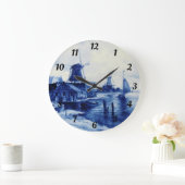 Horloge Mur Acrylique De Style Delft (Home)