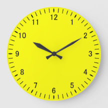 Horloge Mur Acrylique Jaune 21A