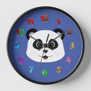 Horloge Mur Acrylique Panda Face