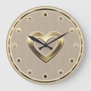 Horloge Mur Coeur D'Or