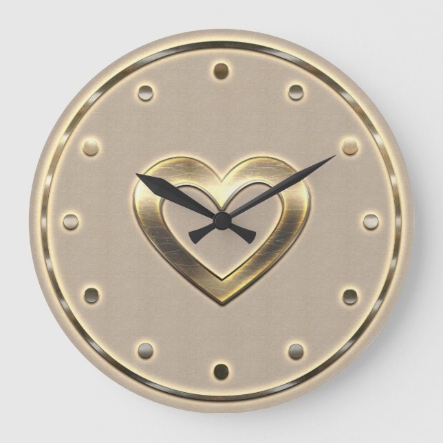 Horloge Mur Coeur D'Or (Recto)