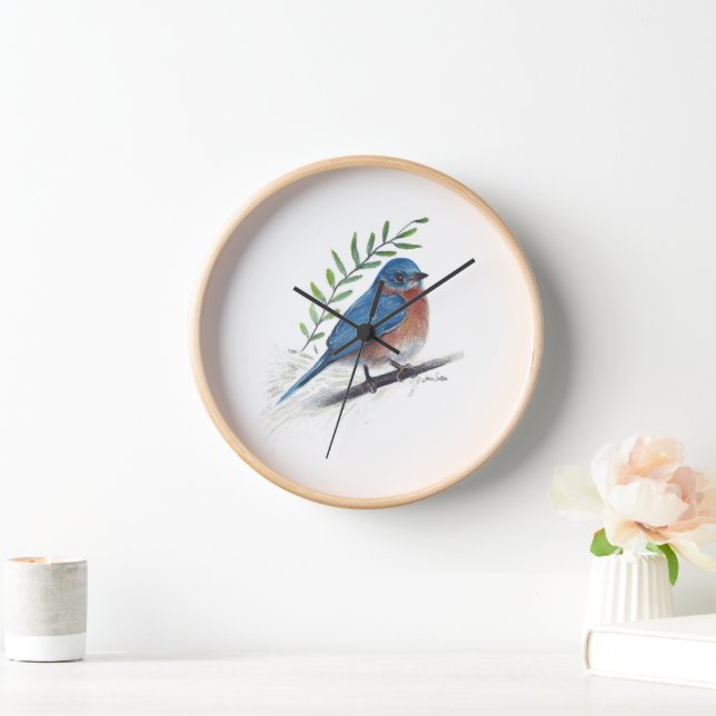 Horloge Mur de décoration intérieure Bluebird (Maison)