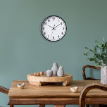 Horloge Mur de l'école classique<br><div class="desc">Horloge classique, régler les couleurs des lignes et de l'arrière - plan, ainsi que la police.</div>
