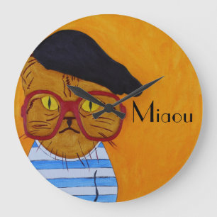 Horloge Mur De Miaou Drôle !