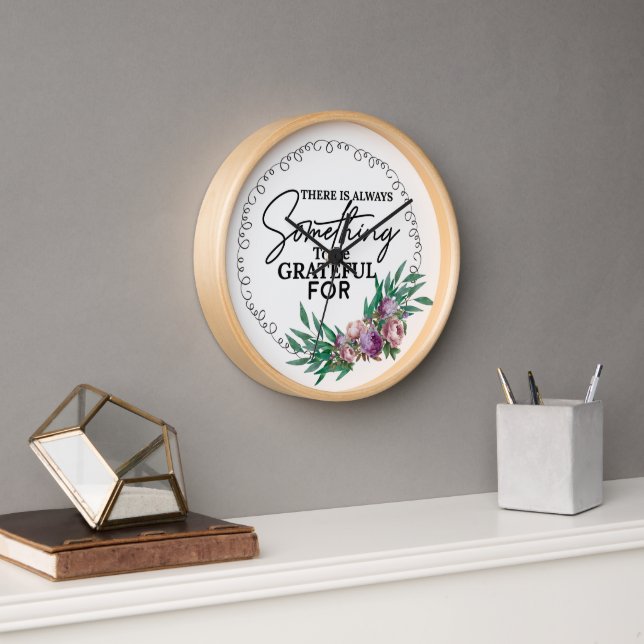 Horloge Mur Vibe Gratitude (Bureau)