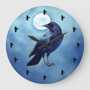 Horloge murale 13-Crows bleu acrylique