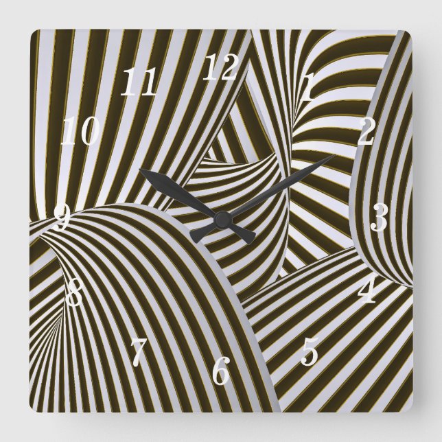 Horloge murale 3D Twinning (Recto)